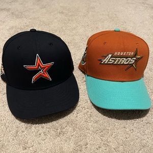 HOUSTON ASTROS HAT WORN ONCE 7 1/4